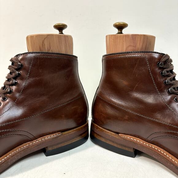 VERY GOOD Alden Indy 403 Mocc Toe Boot (Brown Chromexcel) Made in USA Men's 8 - Picture 8 of 12